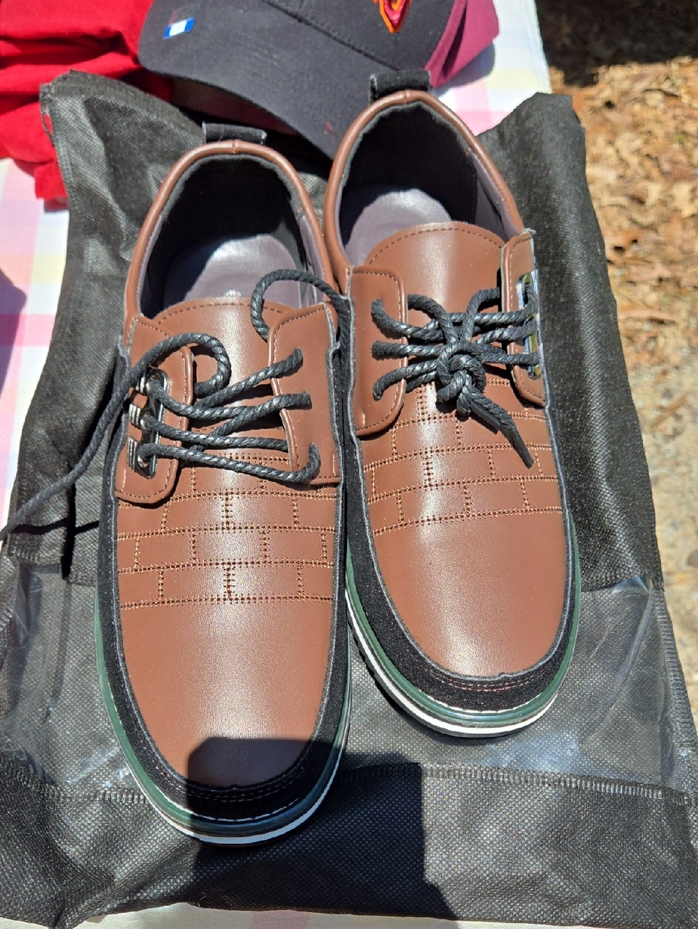Men's Brown Casual Slip-On Loafers with Contrast Trim